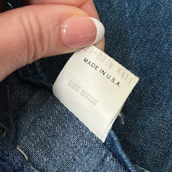 Osh Kosh Vintage Rare Women’s Embroidery Denim Overalls Farmcore Casual Dress 11 - Picture 13 of 13